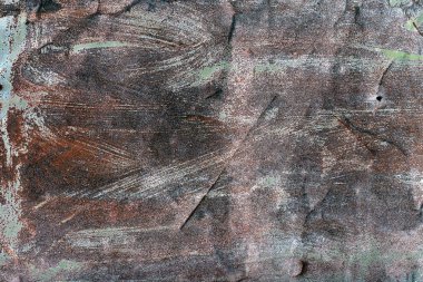 Eski paslı boyalı metal arka plan doku plaka