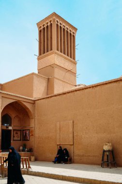 Windcatcher towers doğal havalandırma binalarda, eski şehir Yazd Iran oluşturmak için çok geleneksel Fars mimari unsur olduğunu.