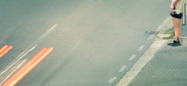 Sokakta kopya alanı için metin efekti için geceleri - seçici kırpma, görüntü ve gürültü bilerek fahişe