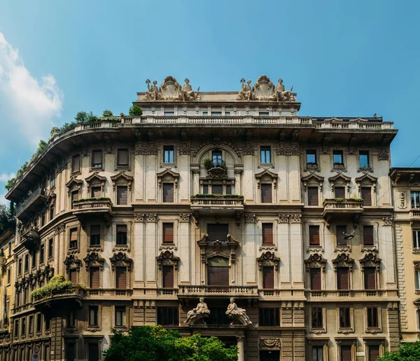 Milan Italie Mai 2018 Architecture Traditionnelle Tournant Xxe Siècle Style — Photo