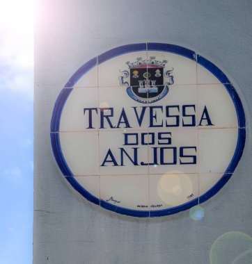 Travessa dos Anjos Angel Alley anlamına gelir. Yakalanan Loule, Algarve, Portekiz