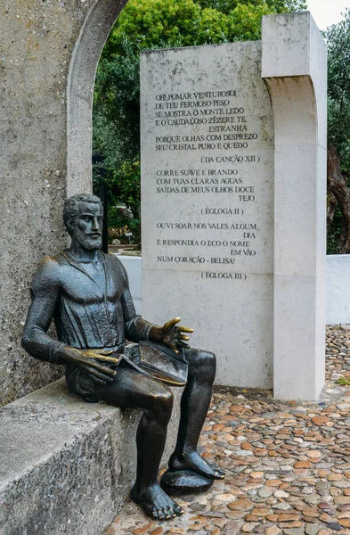 Monument to Luis Vaz de Camoes in Constancia, Portugal — Stock Photo, Image