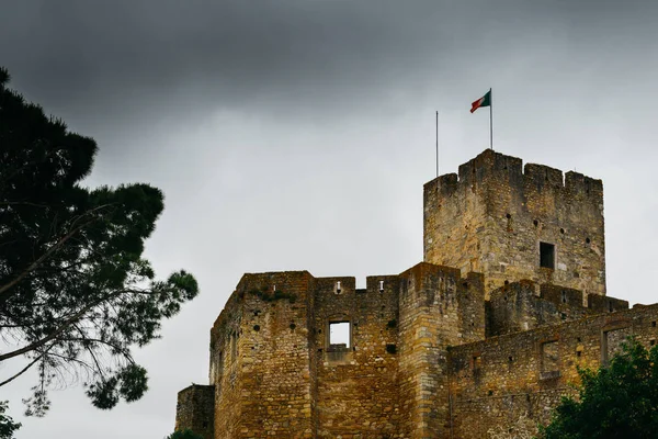 Стіни фортеці до 12 століття монастир Томар споруджується тамплієрів - Томар, Португалія - Всесвітньої спадщини ЮНЕСКО — стокове фото
