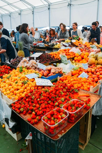 Cascais Portugal Junho 2018 Mercado Alimentar Cascais Local Ideal Para — Fotografia de Stock