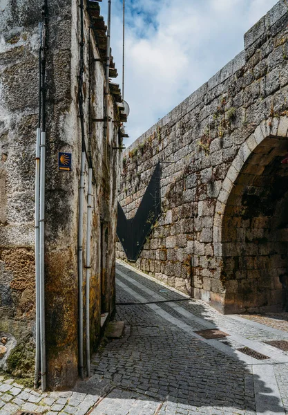 Guarda Portugals стародавніх єврейського кварталу, за Judiaria — стокове фото
