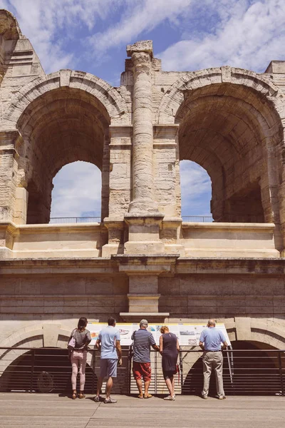 Arena and Roman Amphitheatre, Arles, Provence, France — Stock Photo, Image