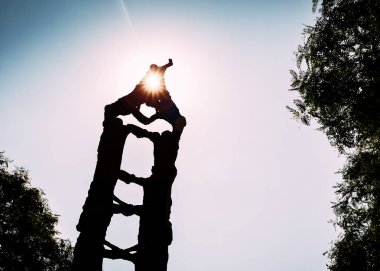 Els Castellers monument, Tarragona, Spain