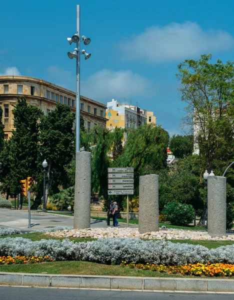 Placa de la UNESCO, Tarragona, Catalonia, Spania — Fotografie, imagine de stoc