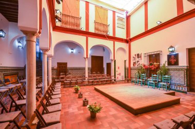 La Casa del Flamenco - Auditorio Alcantara gösteri salonu Seville, Endülüs, İspanya kalbinde boş
