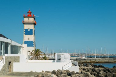 Portekiz, Cascais Limanı 'ndaki deniz feneri.