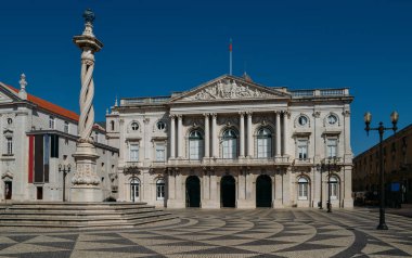 Belediye Meydanı, Lizbon, Portekiz. Şu anki Belediye Binası, Lizbon Belediye odası koltuk arasında 1865 ve 1880 neoklasik tarzda inşa edilmiştir