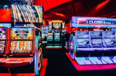 Kasten ufuk geniş açı bulanıklık tanımlanamayan slot makineleri casino oyun kat