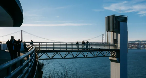 Utsikt över Panoramico Boca Vento hiss, Almada — Stockfoto