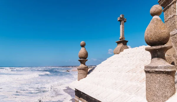 Senhor Da Pedra church in Miramar, Portugal perspective offering picturesque views next to the ocean