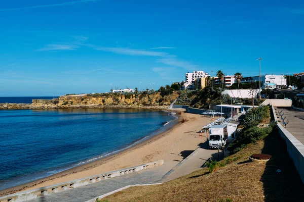 Empty Sao Joao do Estoril beach, 25km west of Lisbon — Stock Photo, Image