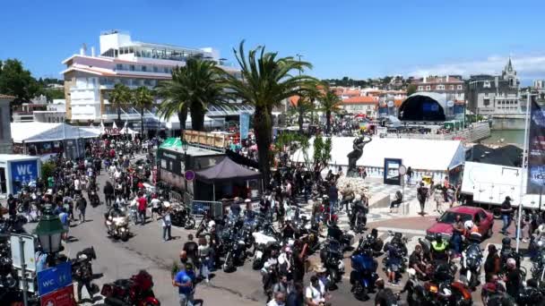 Cascais, Portugal Harley-Davidson H.O.G Rallye — Stockvideo