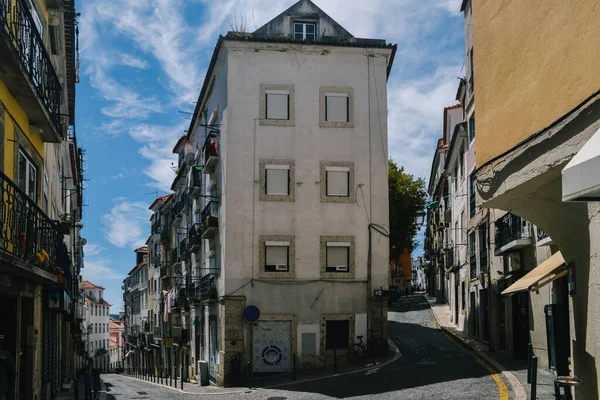 포르투갈 리스본에 지역의 거리들의 — 스톡 사진