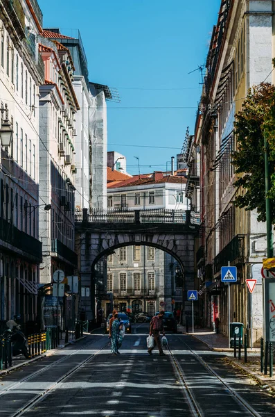 Sao Paulo street in Lisbon, Portugal — Stock Photo, Image