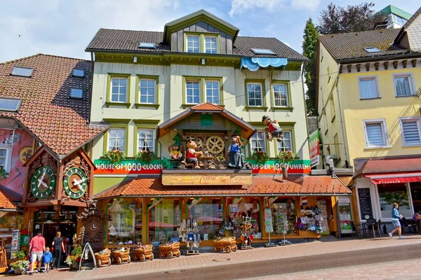 Triberg Distrito Schwarzwald Baar Alemania Julio 2018 Casa 1000 Relojes —  Fotos de Stock