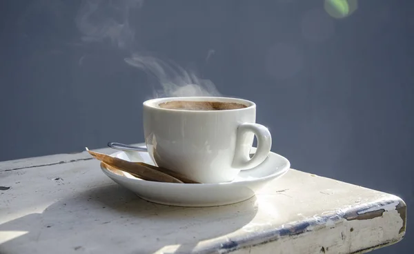 Morning Fragrant Espresso Cafe — Stock Photo, Image