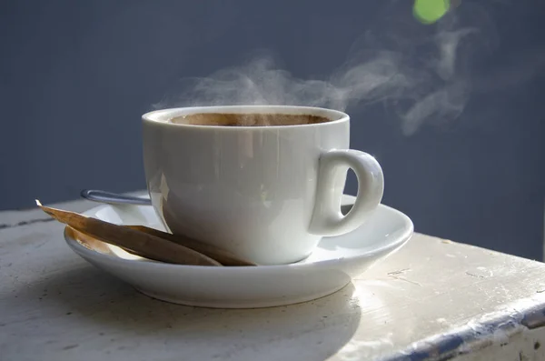 Morgens Duftender Espresso Café — Stockfoto
