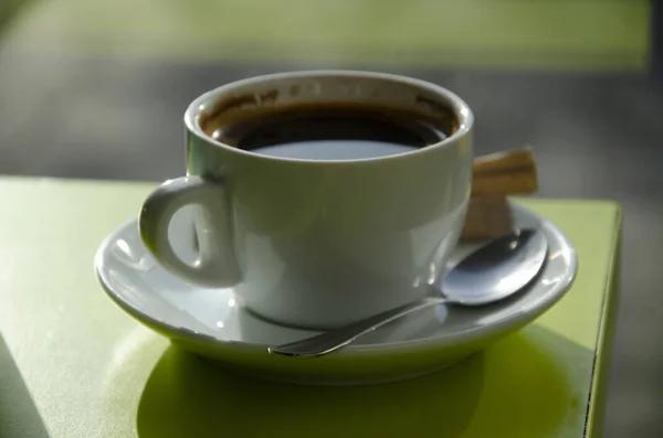 Pagi Harum Espresso Kafe — Stok Foto