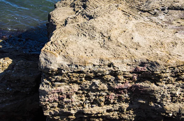 Bakgrund Natursten Sten Stranden — Stockfoto