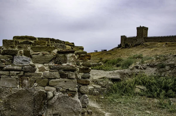 Ruins, ruins in the old fortress. Historical research, wanderings.