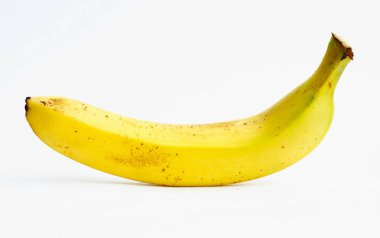 Beyaz arkaplanda muz