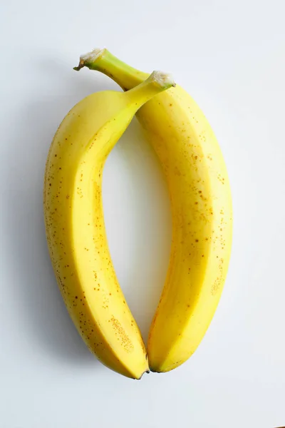 Banane Sur Fond Blanc — Photo