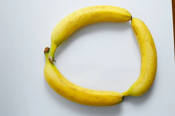 Banana White Background — Stock Photo, Image