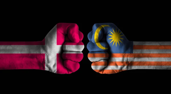 Denmark Malaysia Concept — Stock Photo, Image