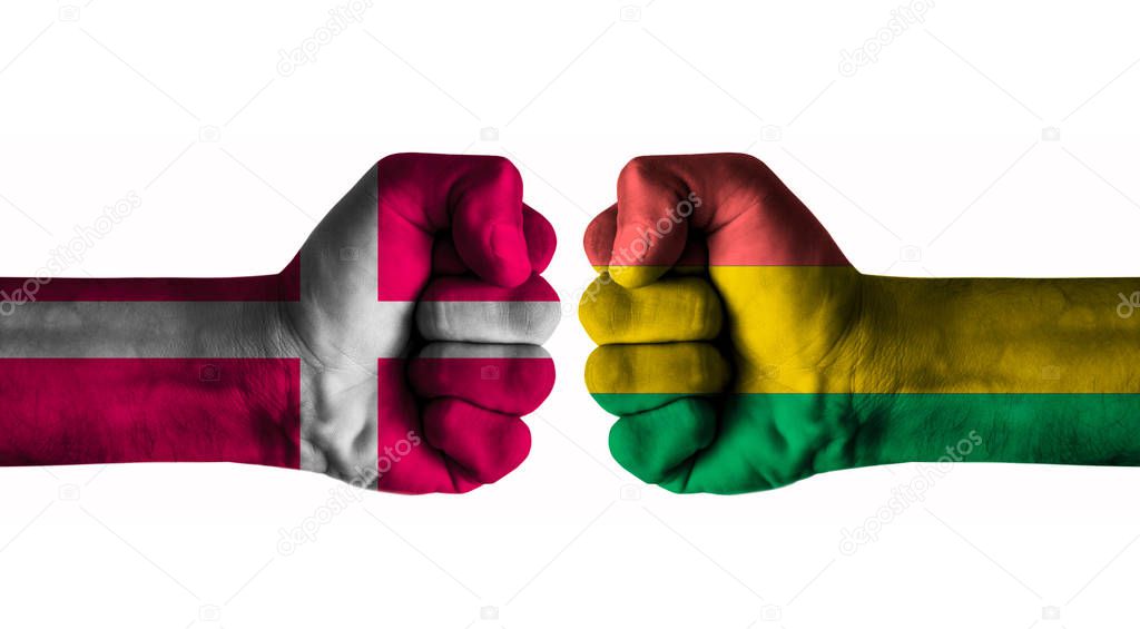 Denmark vs Bolivia concept