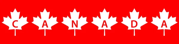 Canadá Concepto Hoja Arce — Archivo Imágenes Vectoriales