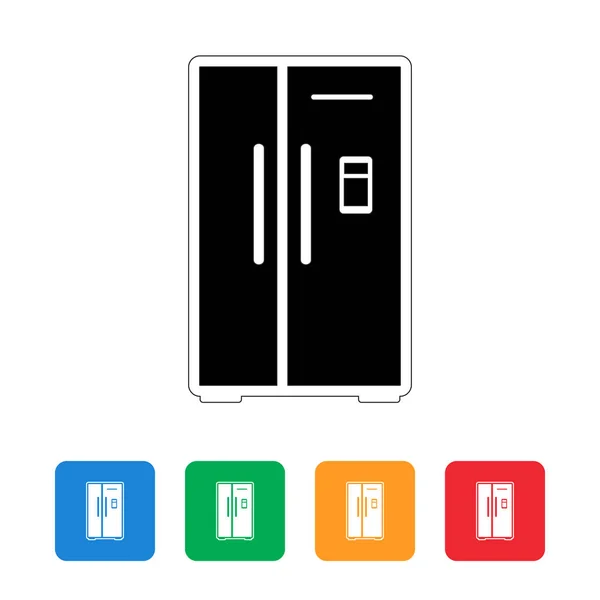 Icône Isolée Appareil Réfrigérateur — Image vectorielle