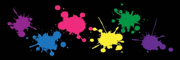 Diseño Colorido Manchas Tinta — Vector de stock