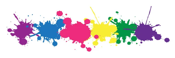 Diseño Colorido Manchas Tinta — Vector de stock