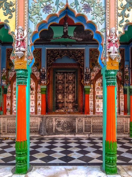 Ayodhya Ινδία Hanuman Garhi Ναός Λεπτομέρειες Της Αρχιτεκτονικής — Φωτογραφία Αρχείου