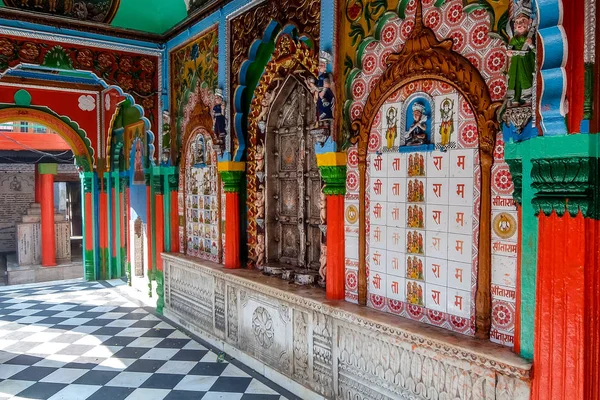 Ayodhya Indien Hanuman Garhi Temple Detaljer För Arkitektur — Stockfoto