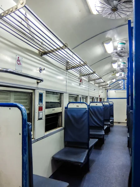 Indiska Passagerare Tåg Interiör Nya Allmänna Coach — Stockfoto