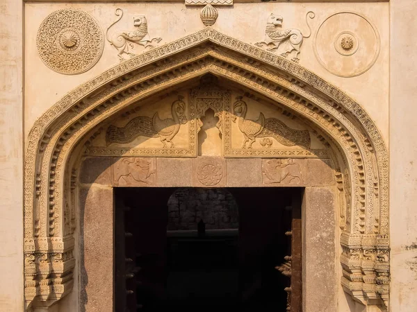 Golkonda Kalesi Kale Güney Hindistan Qutb Şahi Hanedanı Ortaçağ Sultanlığı — Stok fotoğraf