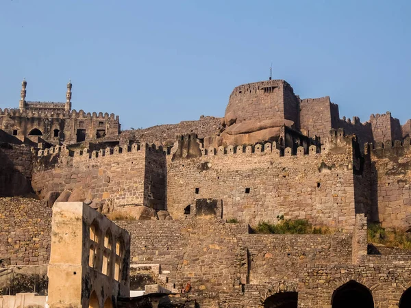 Golkonda Citadel Fort Southern India Capital Medieval Sultanate Qutb Shahi — Stock Photo, Image