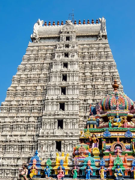 Tiruvannamalai 大约2018年1月 Tiruvannamalai Annamalaiyar 寺建筑 — 图库照片