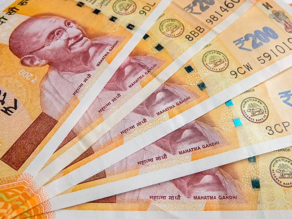 200 Rupias Indias Nuevas Notas — Foto de Stock