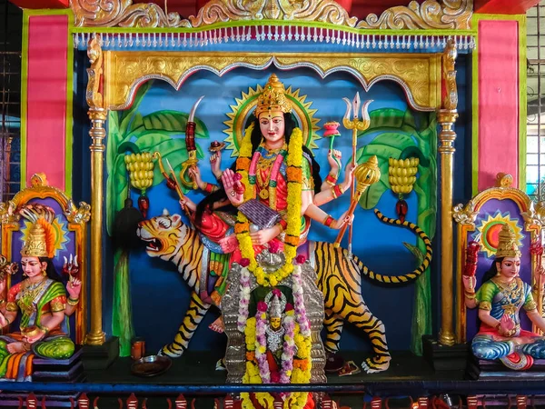 stock image Dwarapudi, India - Circa January, 2018. Architecture of Ayyappa Swamy Temple in Dwarapudi, India.