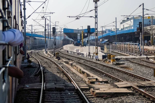 Tirupati India Circa Enero 2018 Vista Estación Tren Tirupati — Foto de Stock