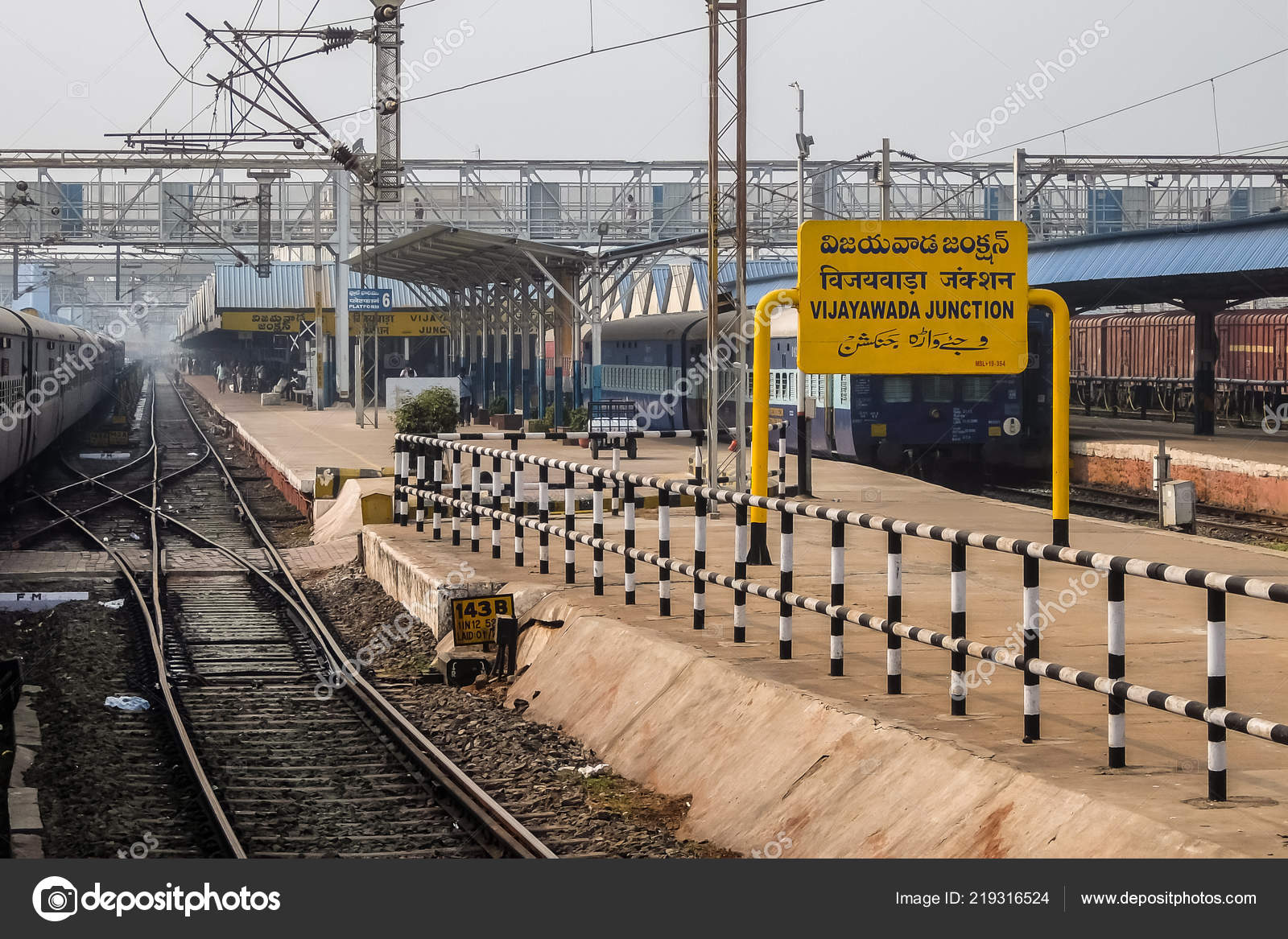 Vijayawada India Circa January 2018 View Railway Station Vijayawada India –  Stock Editorial Photo © Denis_Vostrikov #219316524