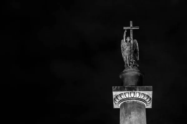 Saint Petersburg Rusya Federasyonu Ekim 2018 Yaklaşık Alexander Sütun Görünümünü — Stok fotoğraf