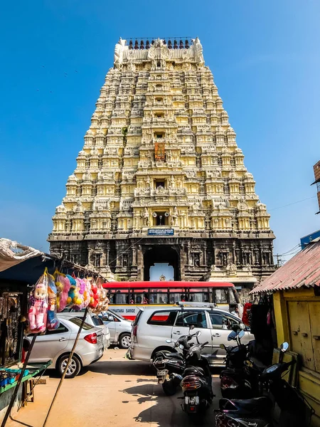 印度坎奇普拉姆 2018年1月 坎奇普拉姆的斯里埃坎巴拉纳塔尔神庙景观 — 图库照片