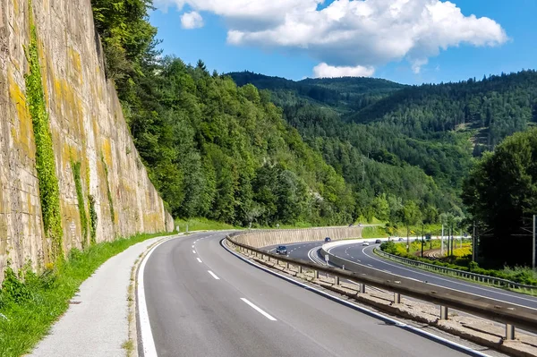 Schrauding Austria Sierpnia 2017 Autostrady Między Frohnleiten Peggau Górach — Zdjęcie stockowe